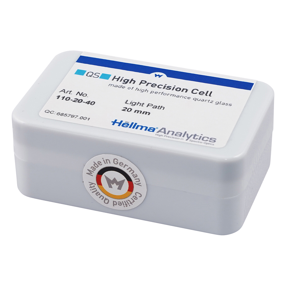 ヘルマ石英セル スタンダード 110-20-40