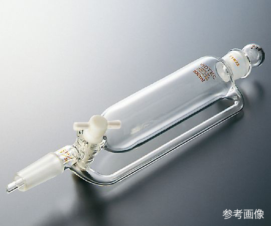 平衡形分液ロート（PTFEコック付） 100mL 普通摺合 2156-02-1