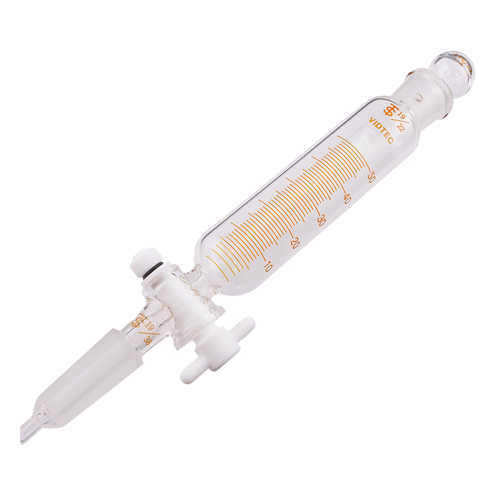 滴下ロート（PTFEコック付・目盛付）50mL 普通摺合 2153-01-1