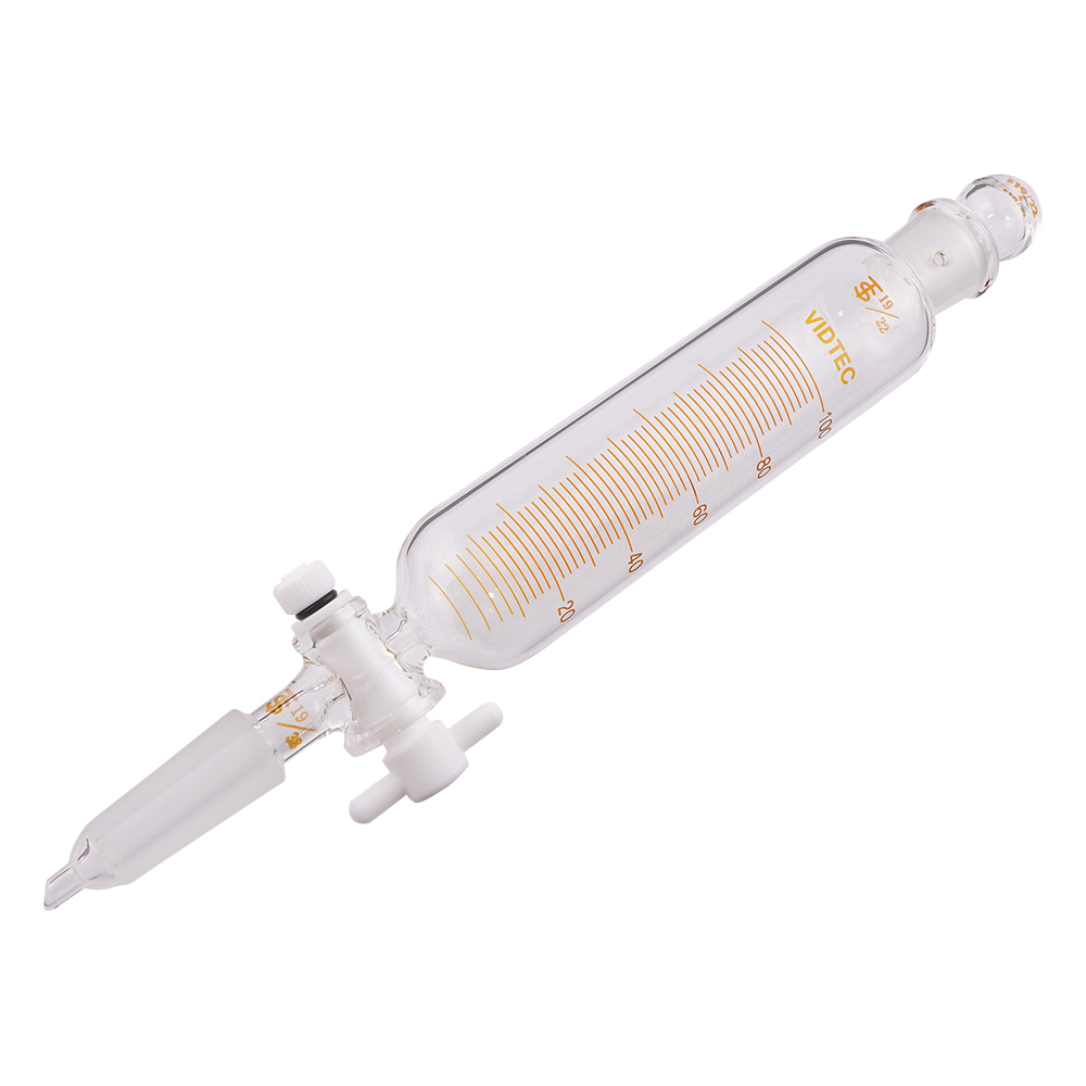 滴下ロート（PTFEコック付・目盛付）100mL 普通摺合 2153-02-1