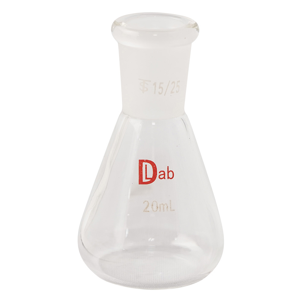 共通摺合三角フラスコ（硼珪酸ガラス-1） 20mL 15/25