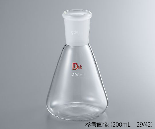 共通摺合三角フラスコ（硼珪酸ガラス-1） 50mL 19/38