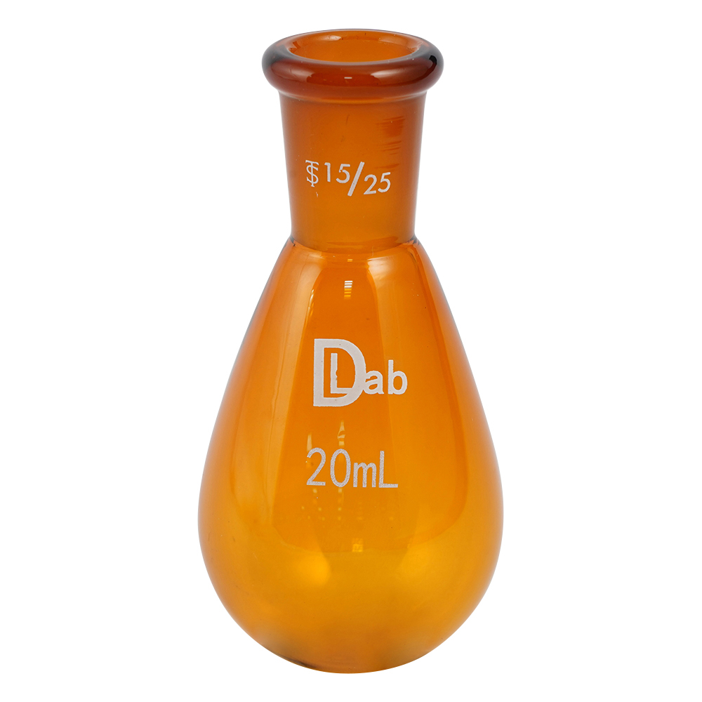 共通摺合ナスフラスコ（茶褐色） 20mL 15/25