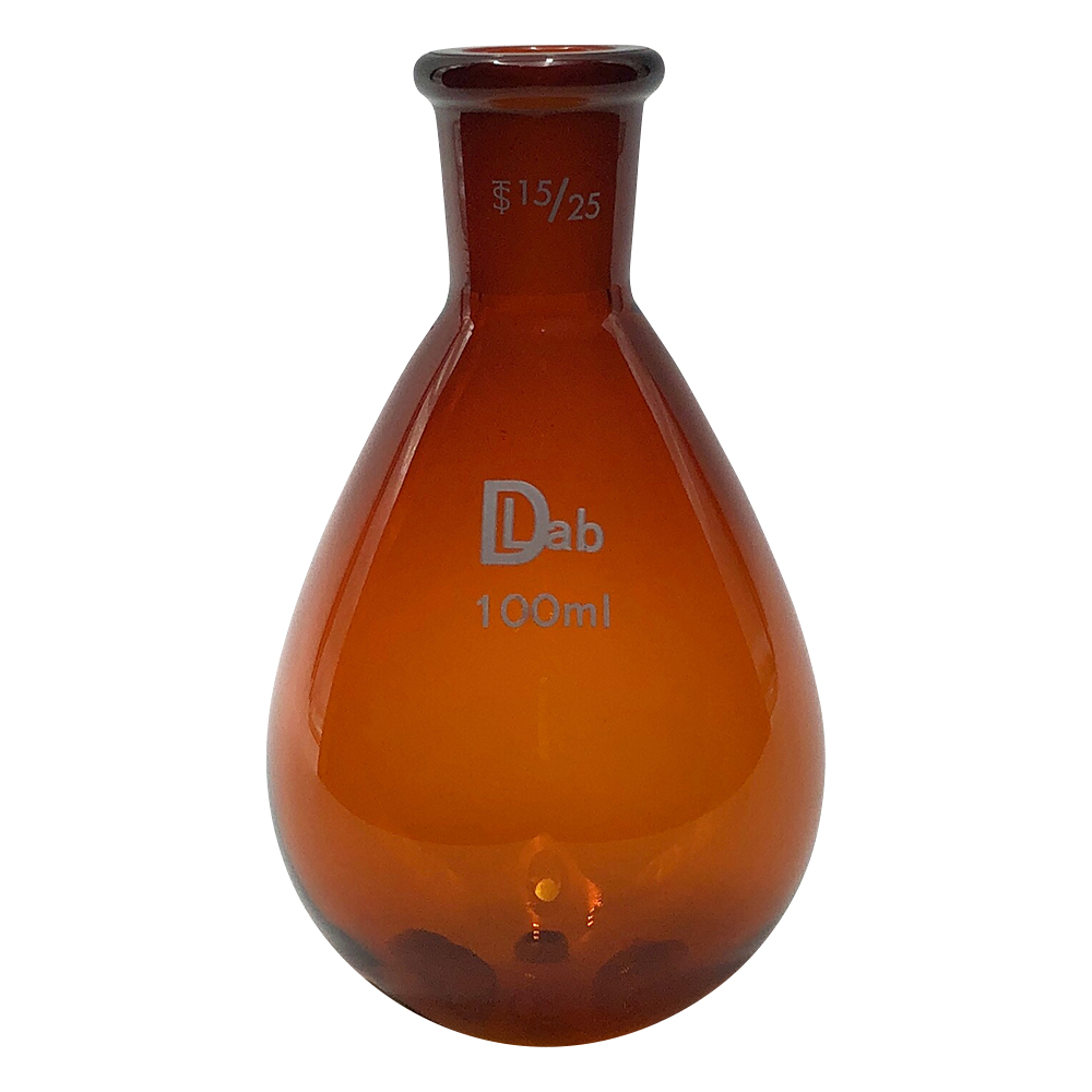共通摺合ナスフラスコ（茶褐色） 100mL 15/25