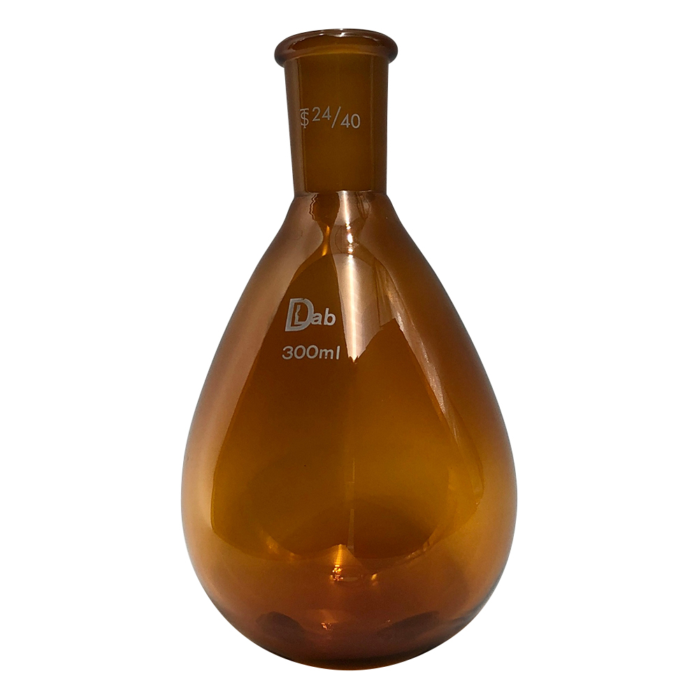 共通摺合ナスフラスコ（茶褐色） 300mL 24/40