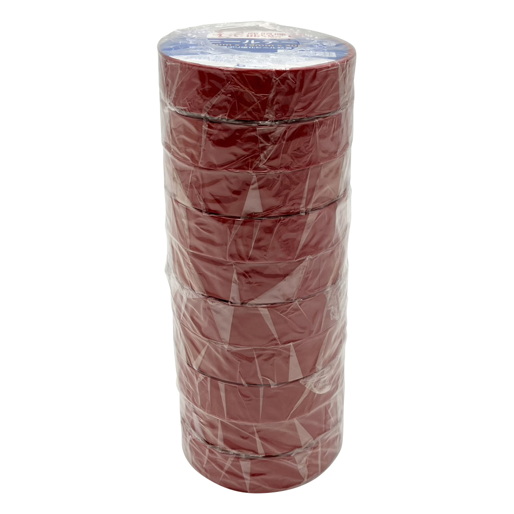 電気絶縁用テープ 赤 10巻入 IA80（Red）