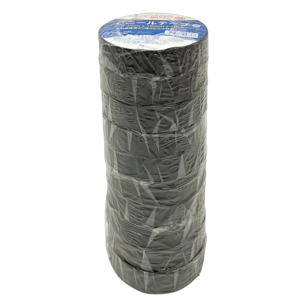 電気絶縁用テープ 黒 10巻入 IA84（BIAck）