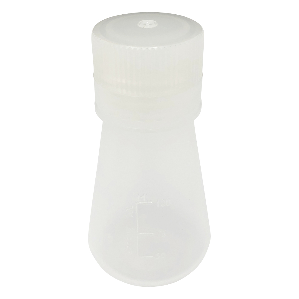 PP三角フラスコ（スクリューキャップ付） 100mL PEF100