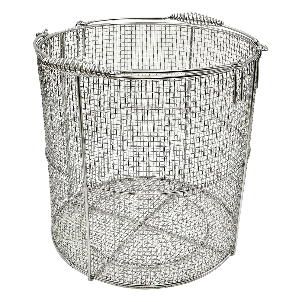 ステンレス丸型洗浄カゴ 大 φ300×300mm SS300