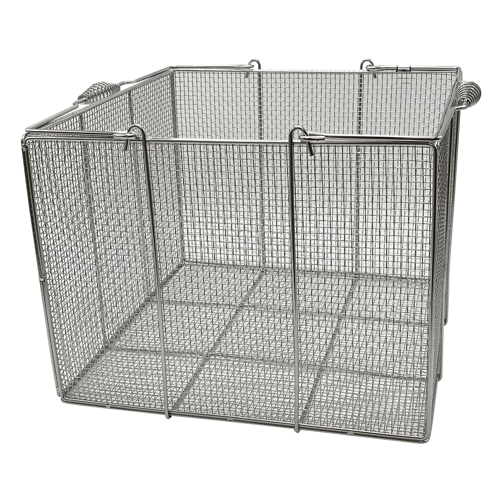 ステンレス角型洗浄カゴ 特大 400×400×300mm SS443