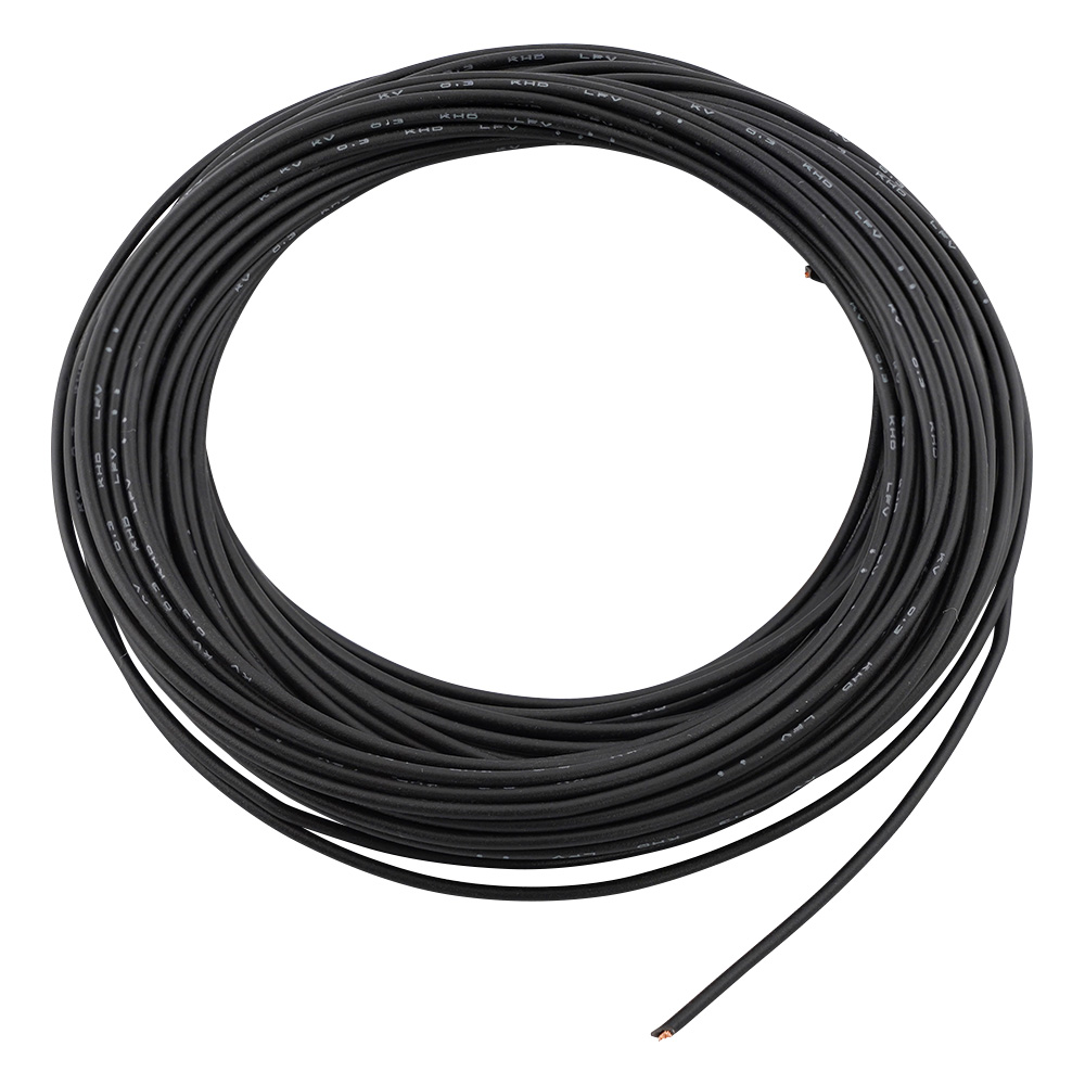 ビニル電線 黒 10m入 0.3KV BK L-10