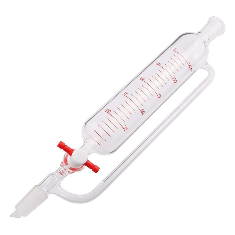 円筒分液ロート（平衡型・PTFEコック） 125mL
