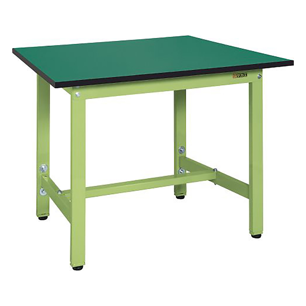 RoHS対応天板付作業台 グリーン TKS-096FE