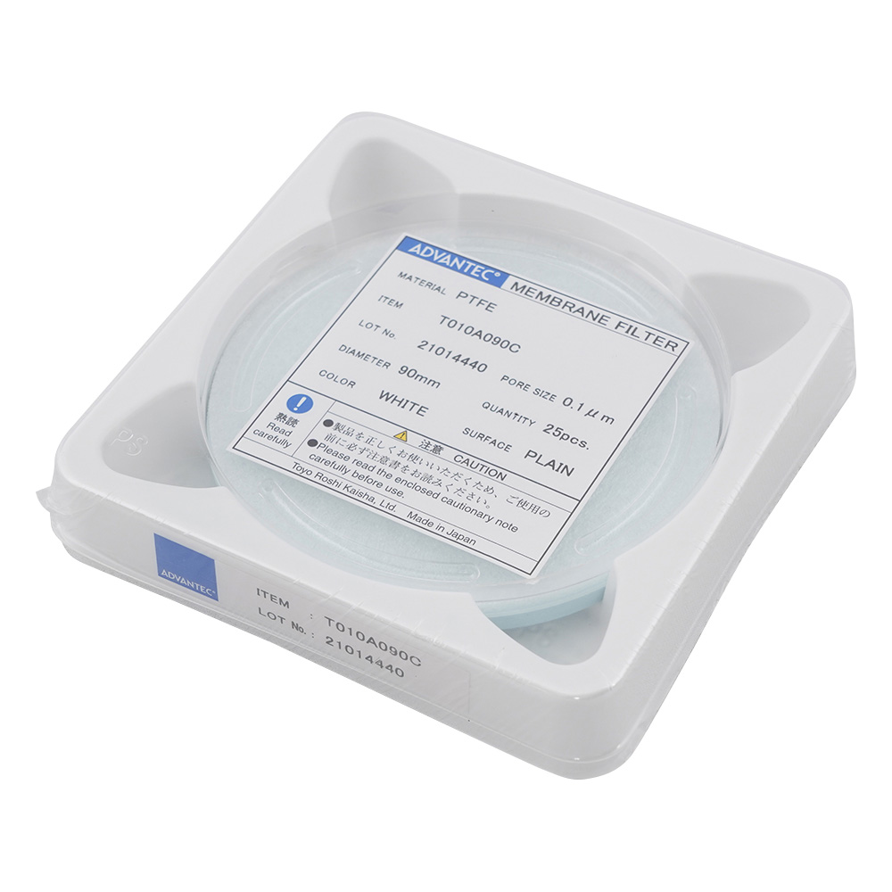 メンブレンフィルター（PTFEタイプ） 孔径0.1um 25枚入 12010009