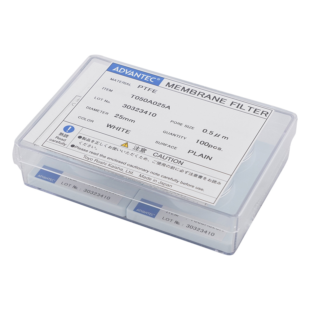 メンブレンフィルター（PTFEタイプ） 孔径0.5um 100枚入 12050002