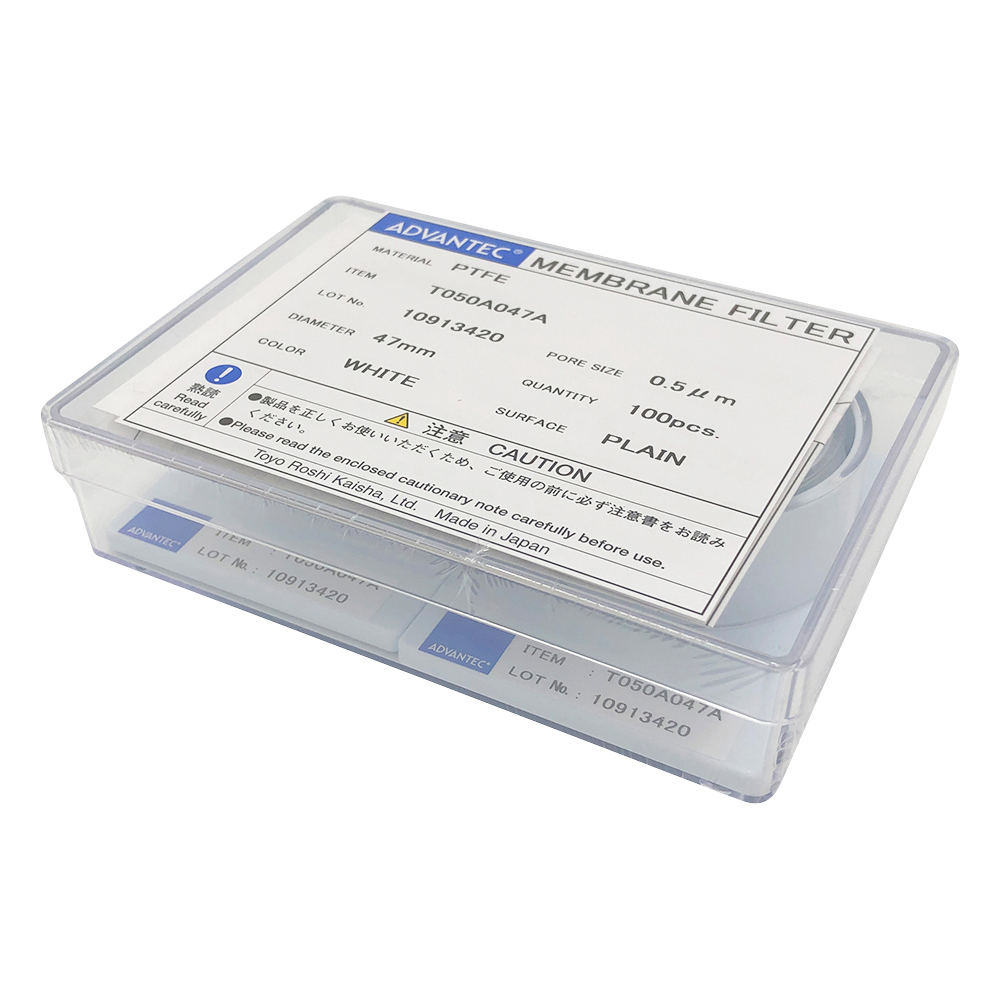 メンブレンフィルター（PTFEタイプ） 孔径0.5um 100枚入 12050004