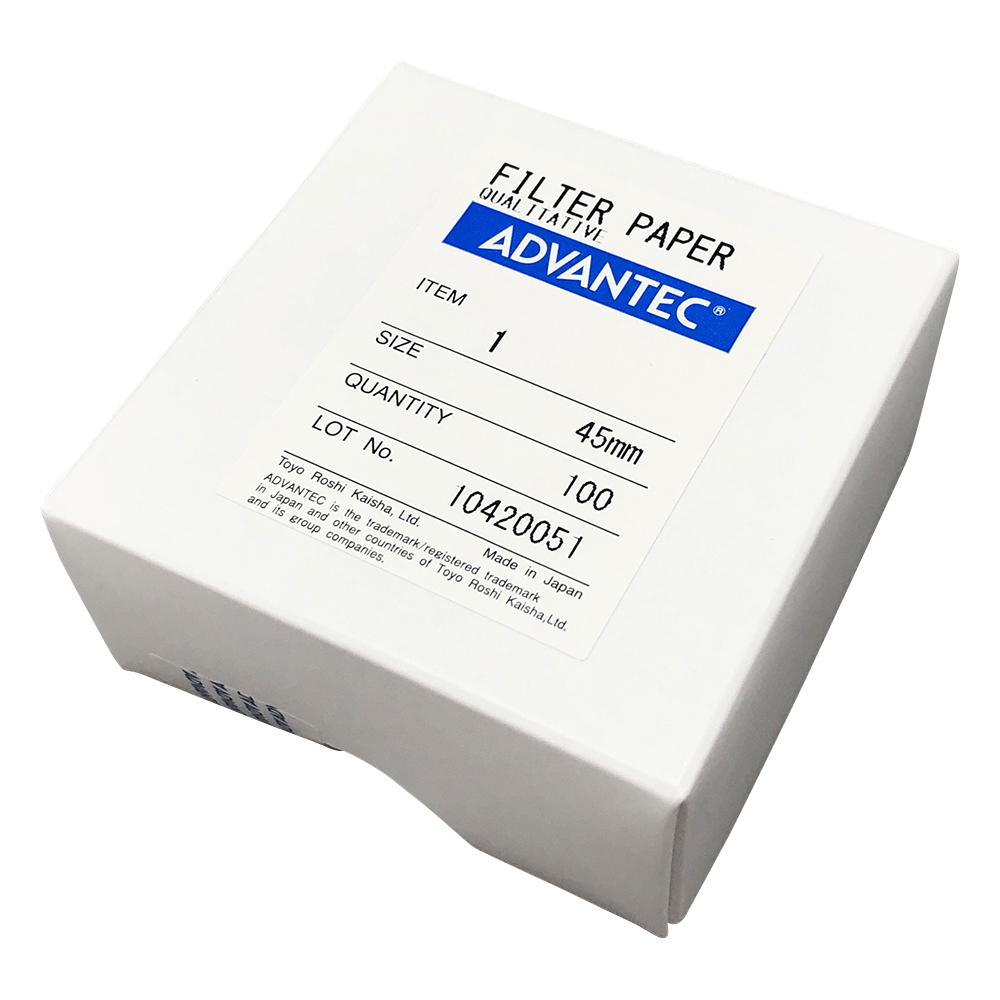 定性濾紙 No.1 100枚入 00011045