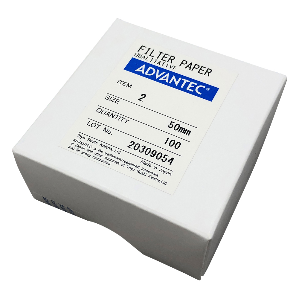 定性濾紙　No.2　Φ50　100枚入 00021050