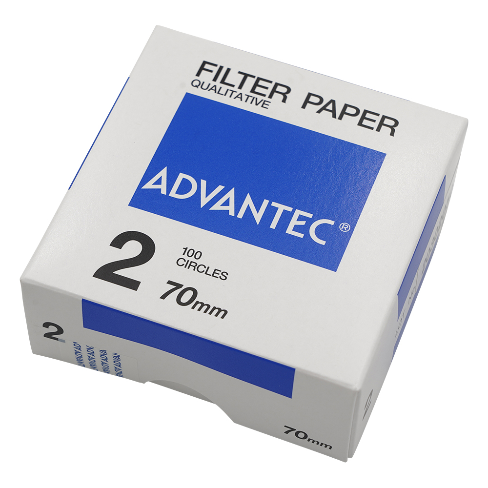 定性濾紙　No.2　Φ70　100枚入 00021070