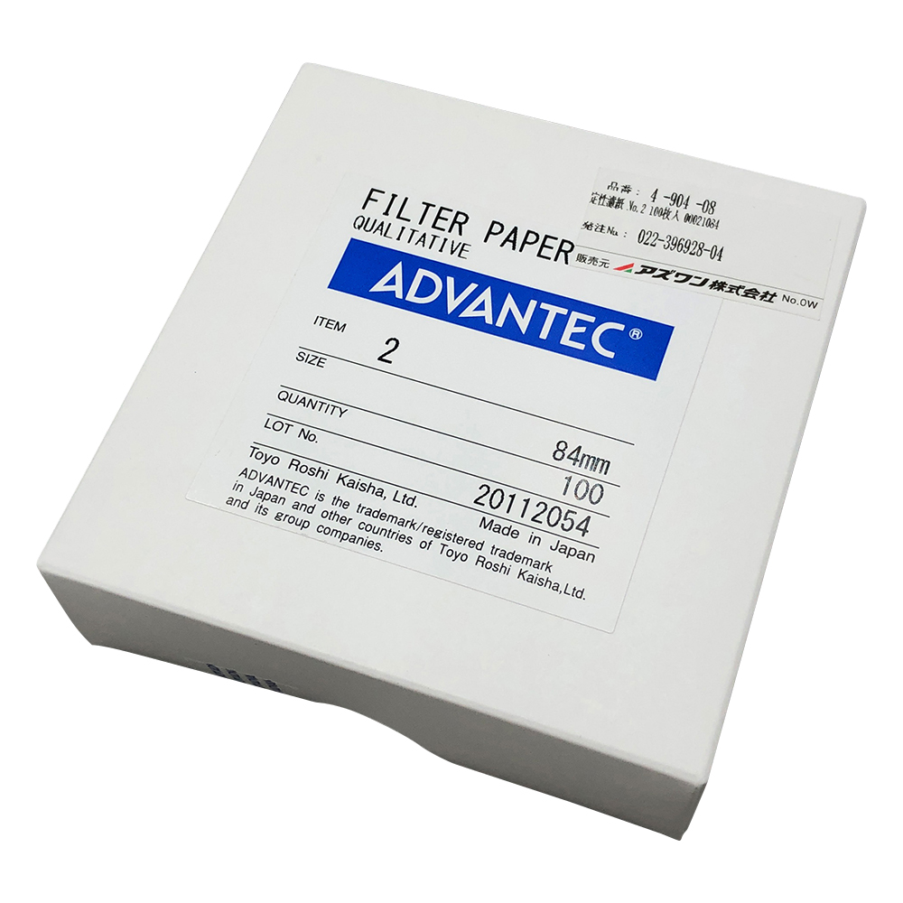 定性濾紙　No.2　Φ84　100枚入 00021084