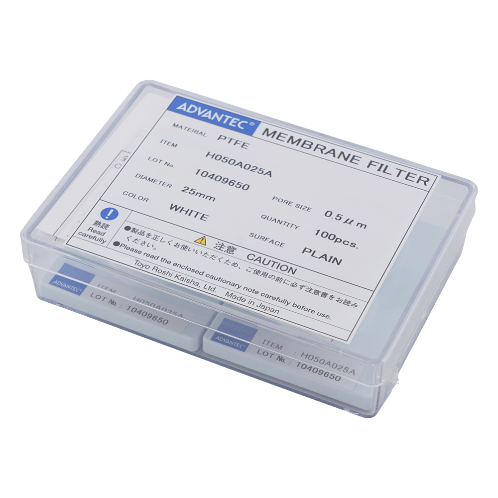 メンブレンフィルター（親水性PTFEタイプ） 孔径0.5um 100枚入 13050802