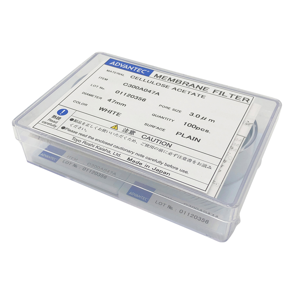 メンブレンフィルター（セルロースアセテートタイプ） 孔径3um 100枚入 C300A047A