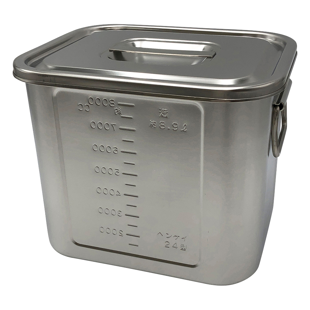 角型目盛付ポット （取手付き） 8.9L 24