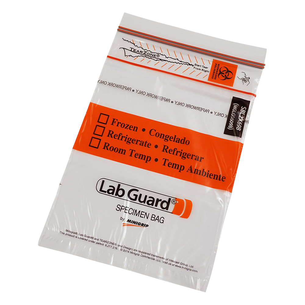 検体輸送バッグ 152×229mm 500枚/箱×2箱入 SBL2X69B