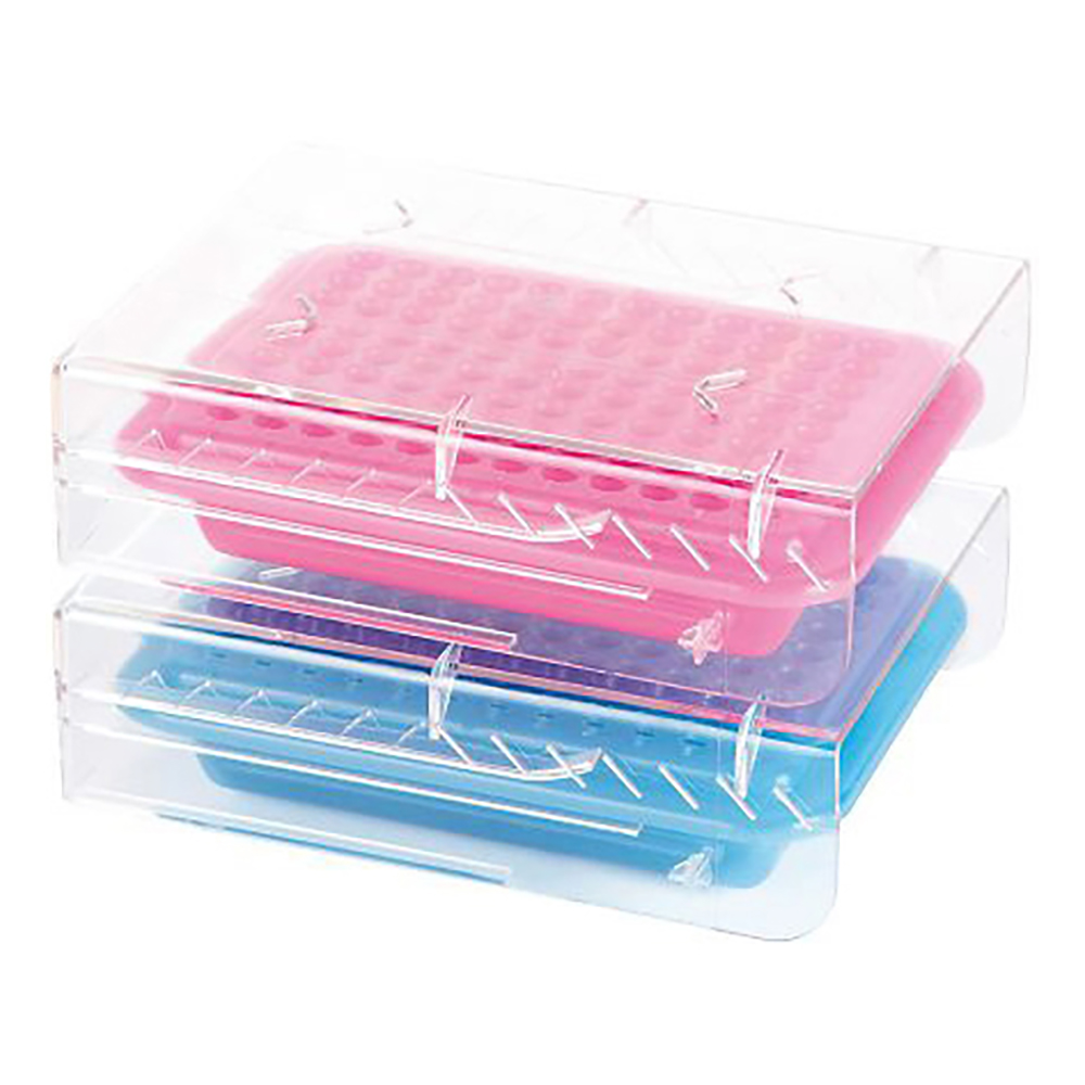 PCRクーラー（96ウェル） ピンク/ライトブルー 2個入 120729