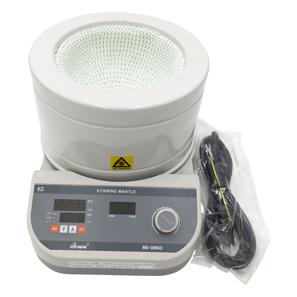 フラスコ用マントルヒータースターラー デジタル温度調節器付き 1000mL MS-DMSD-10