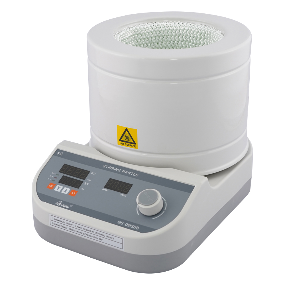 ビーカー用マントルヒータースターラー デジタル温度調節器付き 1000mL MS-DMSDB-10