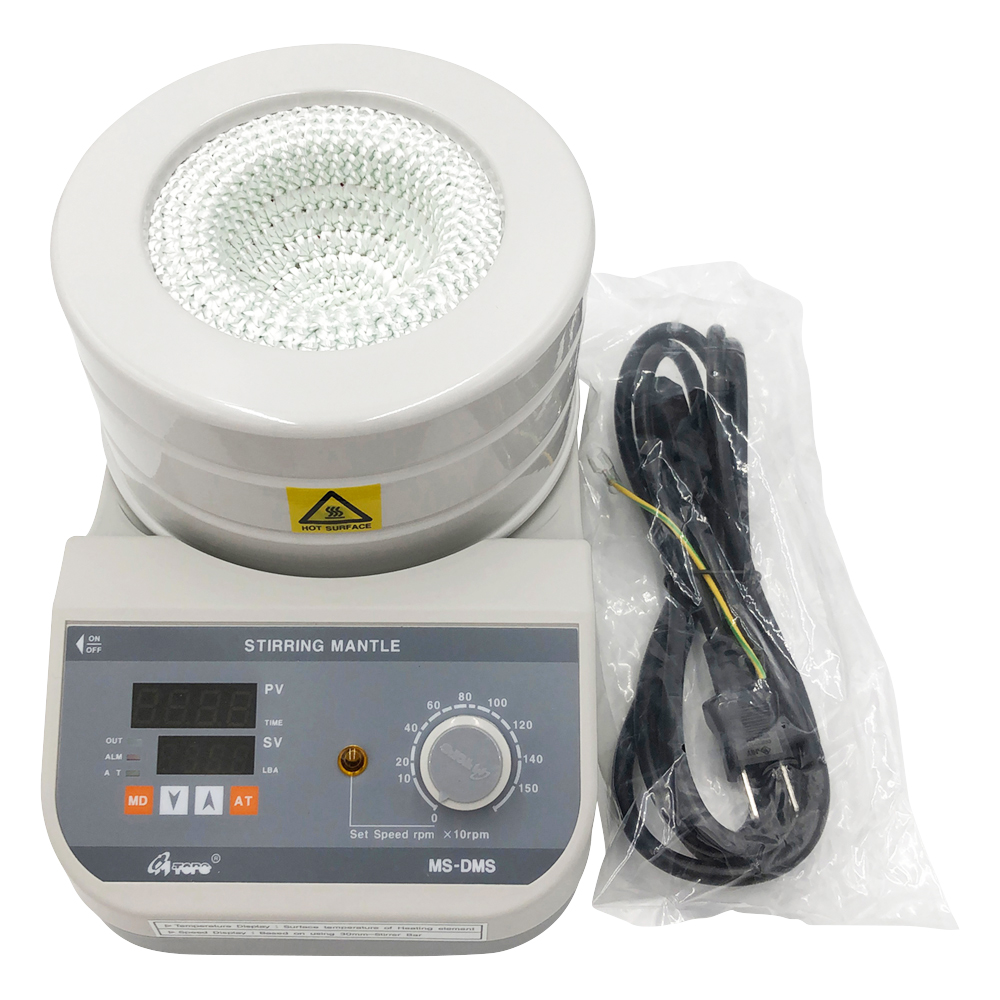 フラスコ用マントルヒータースターラー デジタル温度調節器付き 100mL MS-DMS-1
