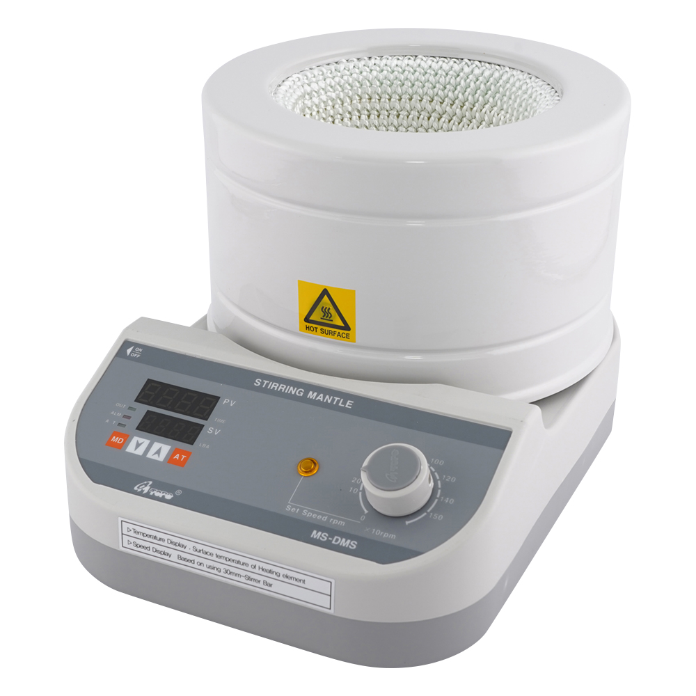 フラスコ用マントルヒータースターラー デジタル温度調節器付き 500mL MS-DMS-5
