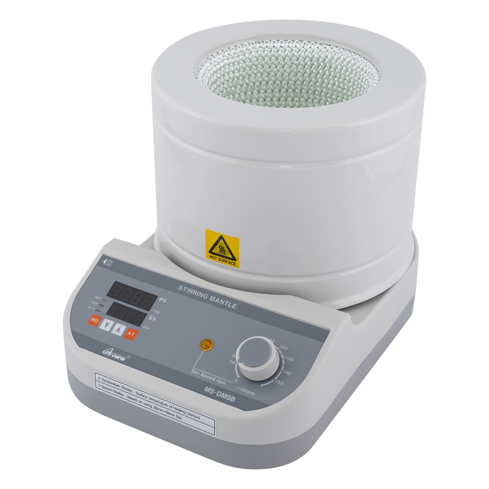 ビーカー用マントルヒータースターラー デジタル温度調節器付き 1000mL MS-DMSB-10