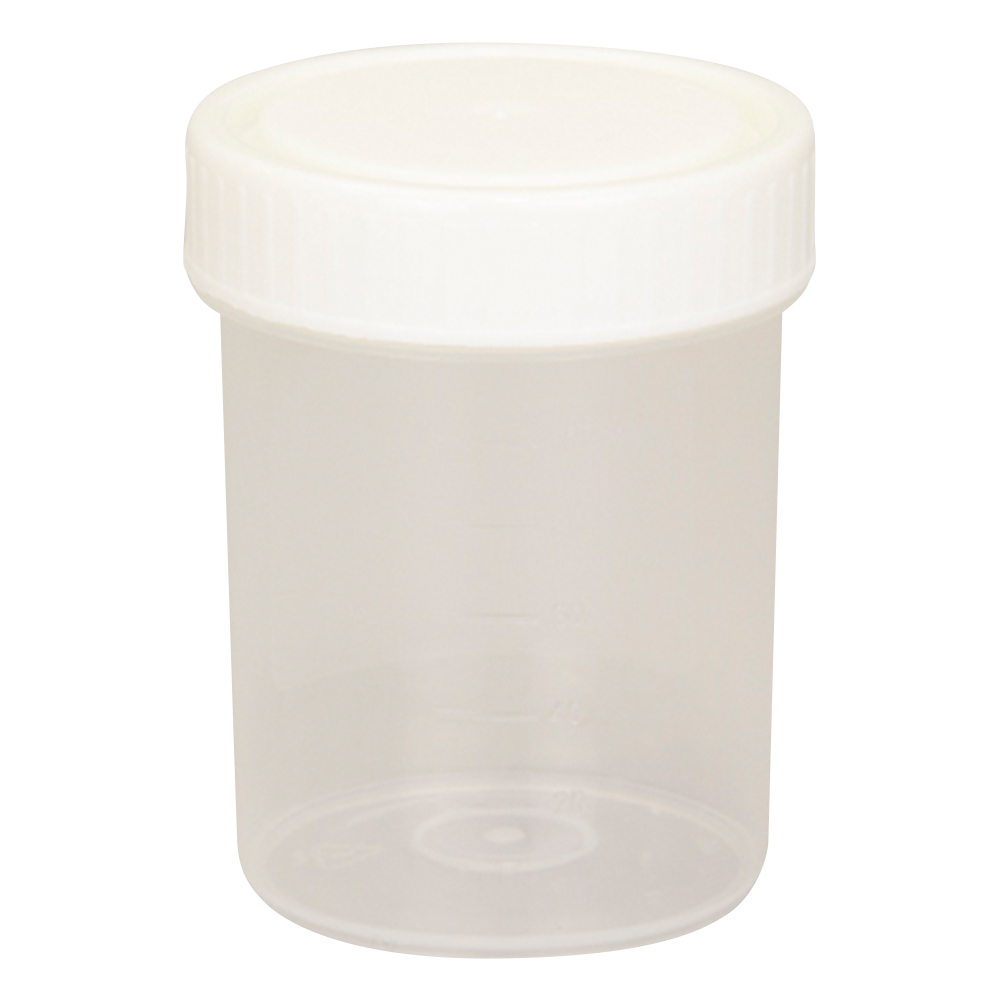 滅菌サンプル容器（個包装タイプ） 白 120mL 1箱（200個入） P40104W