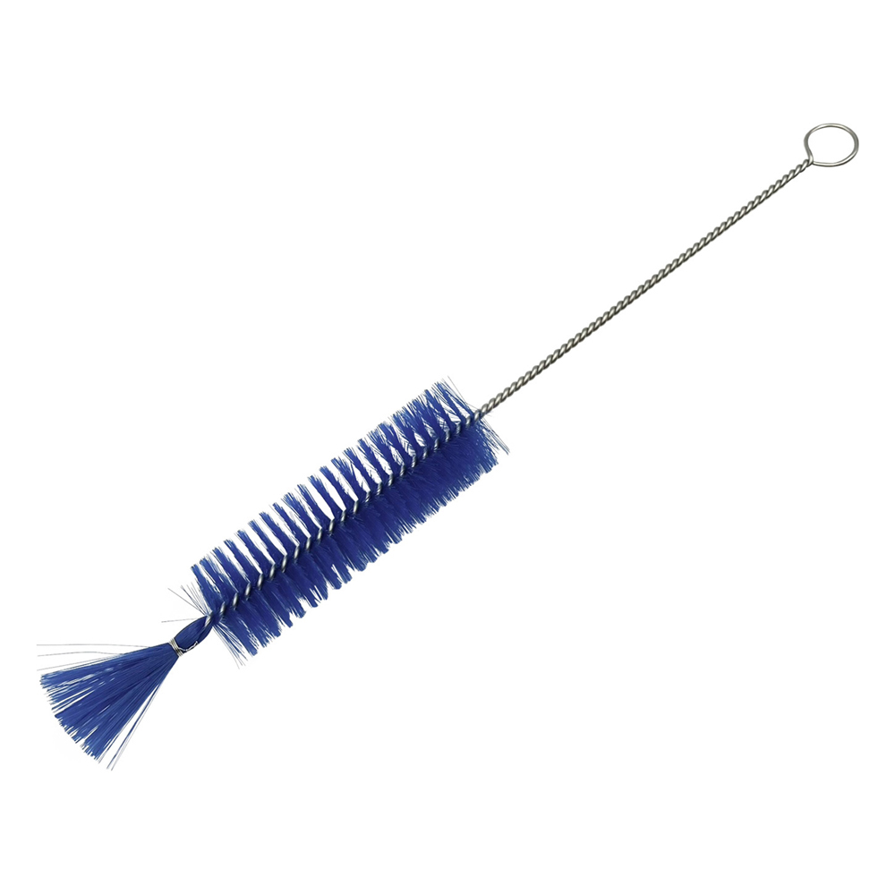 注射器洗浄ブラシ（PBT毛） 青 220×70×φ22mm ABS-S10PB