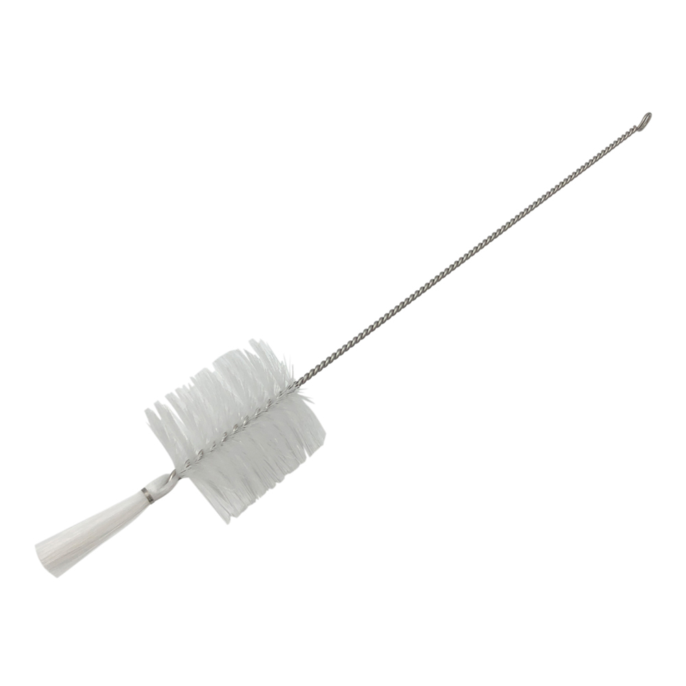 瓶洗浄ブラシ（PBT毛） 白 475×80×φ75mm ABP-S4PW