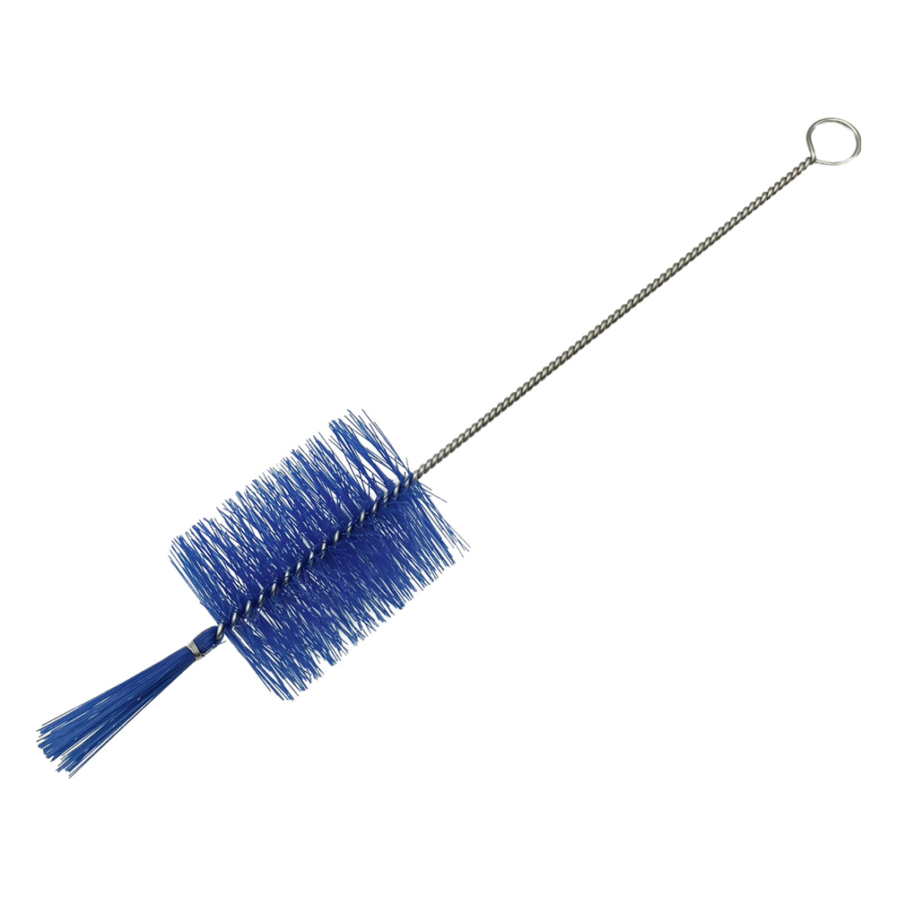 試験管洗浄ブラシ（PBT毛） 青 220×50×φ40mm ABT-S1PB