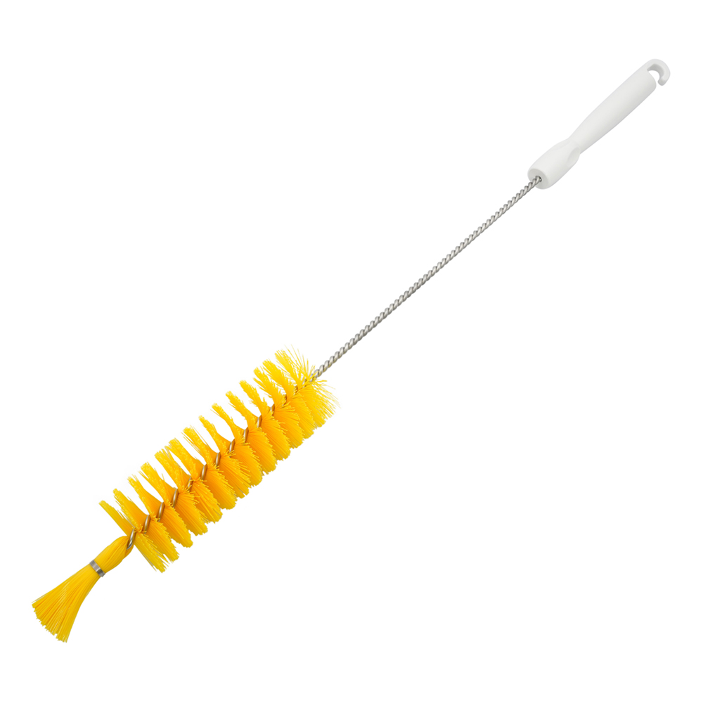 パイプクリーナーホ付（PBT毛） 500×135×φ50mm イエロー ABS-PH-50Y