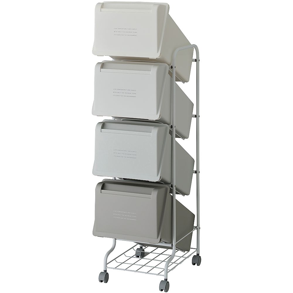 多段式ゴミ箱 84L（21L×4段） CS5-80 MX6