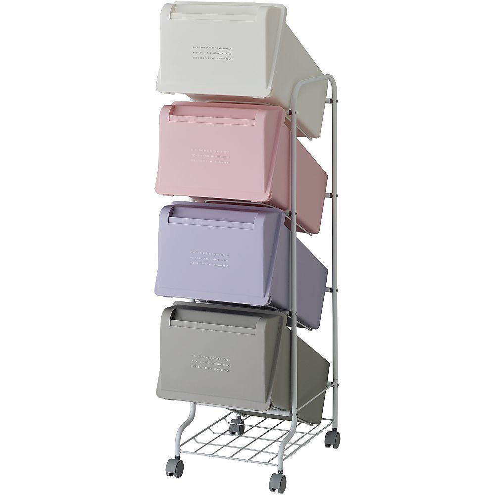 多段式ゴミ箱 84L（21L×4段） CS5-80 MX7