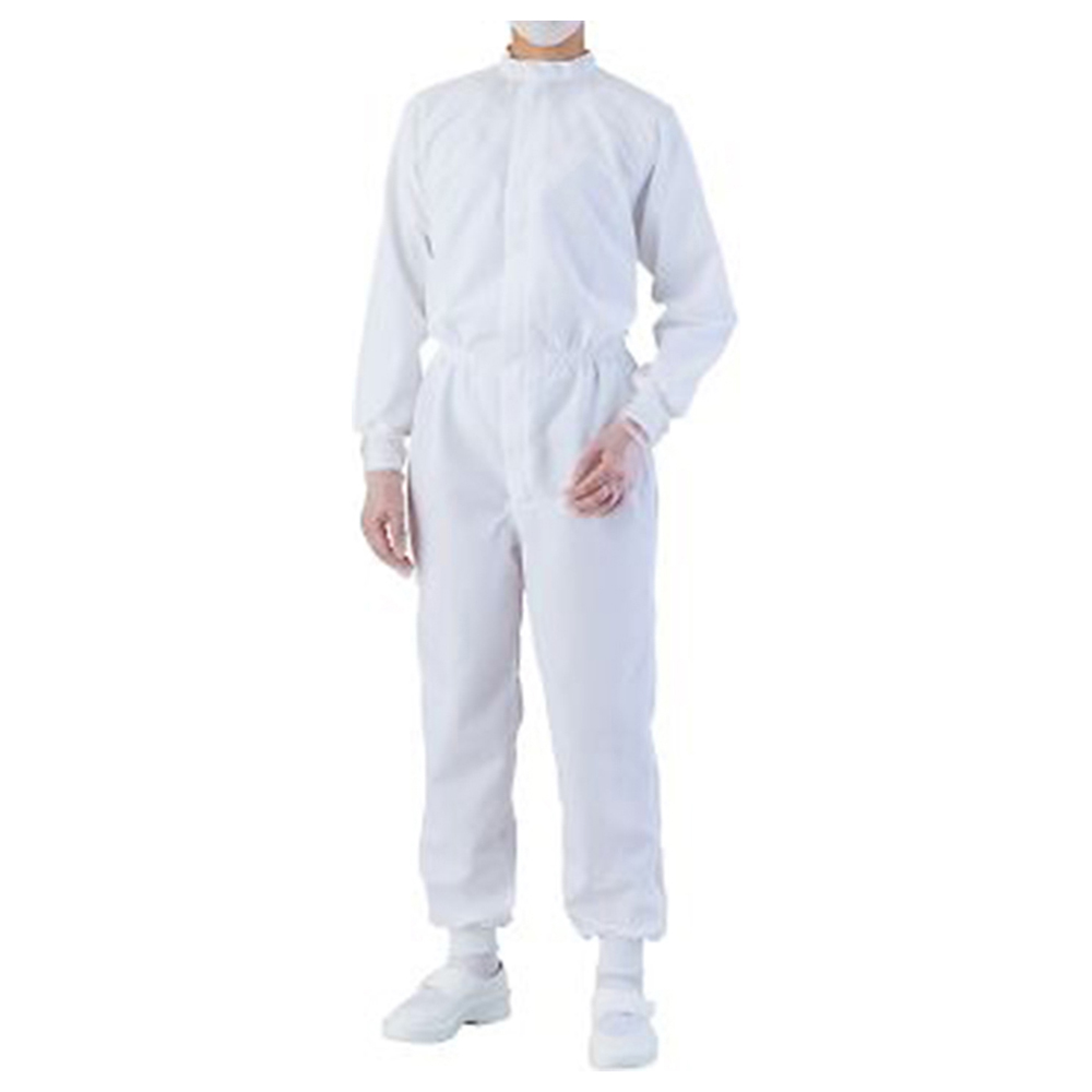 快適清涼クリーンウェアツナギ服 3A2404 男女兼用 ホワイト M KW