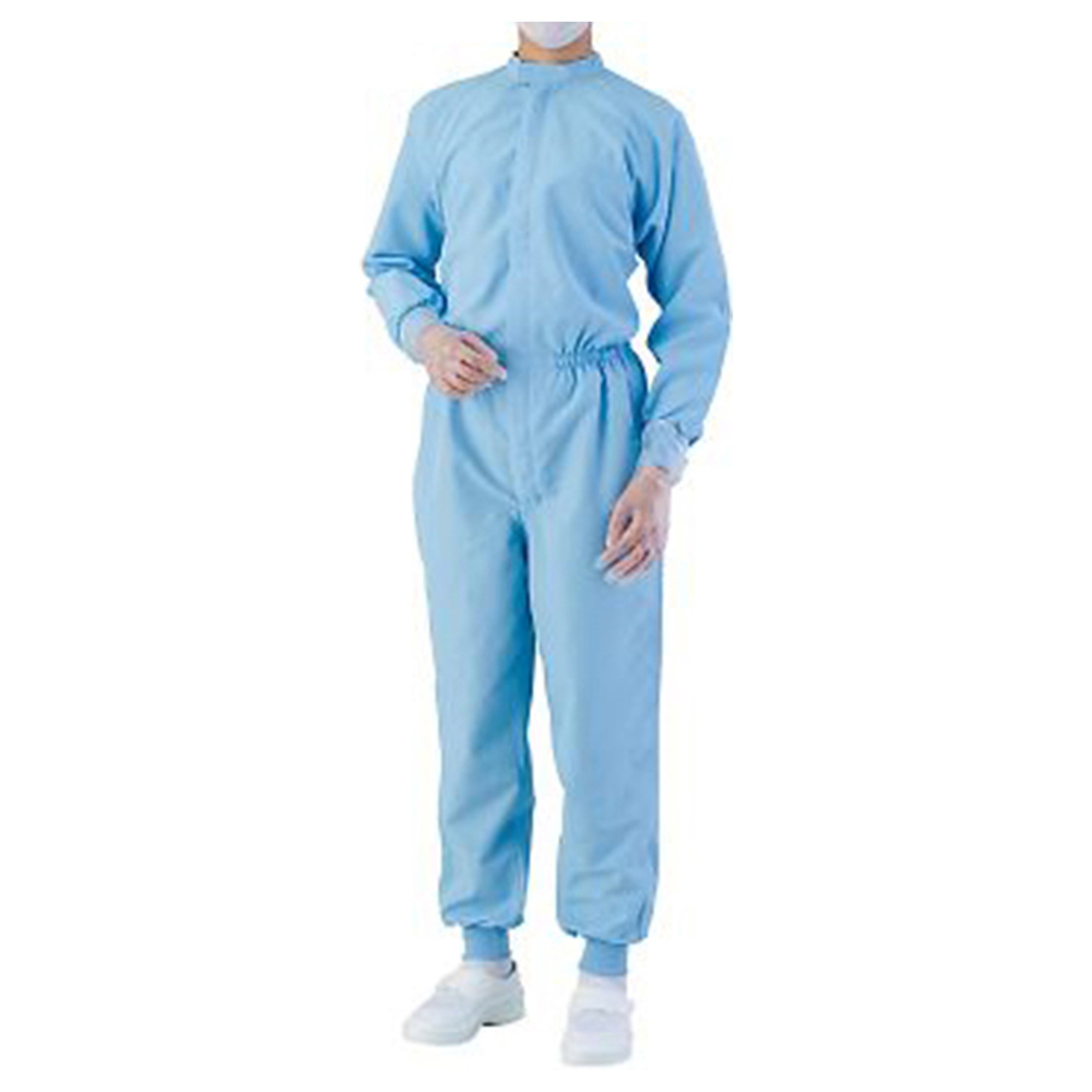 快適清涼クリーンウェアツナギ服 3A2404 男女兼用 ブルー M B
