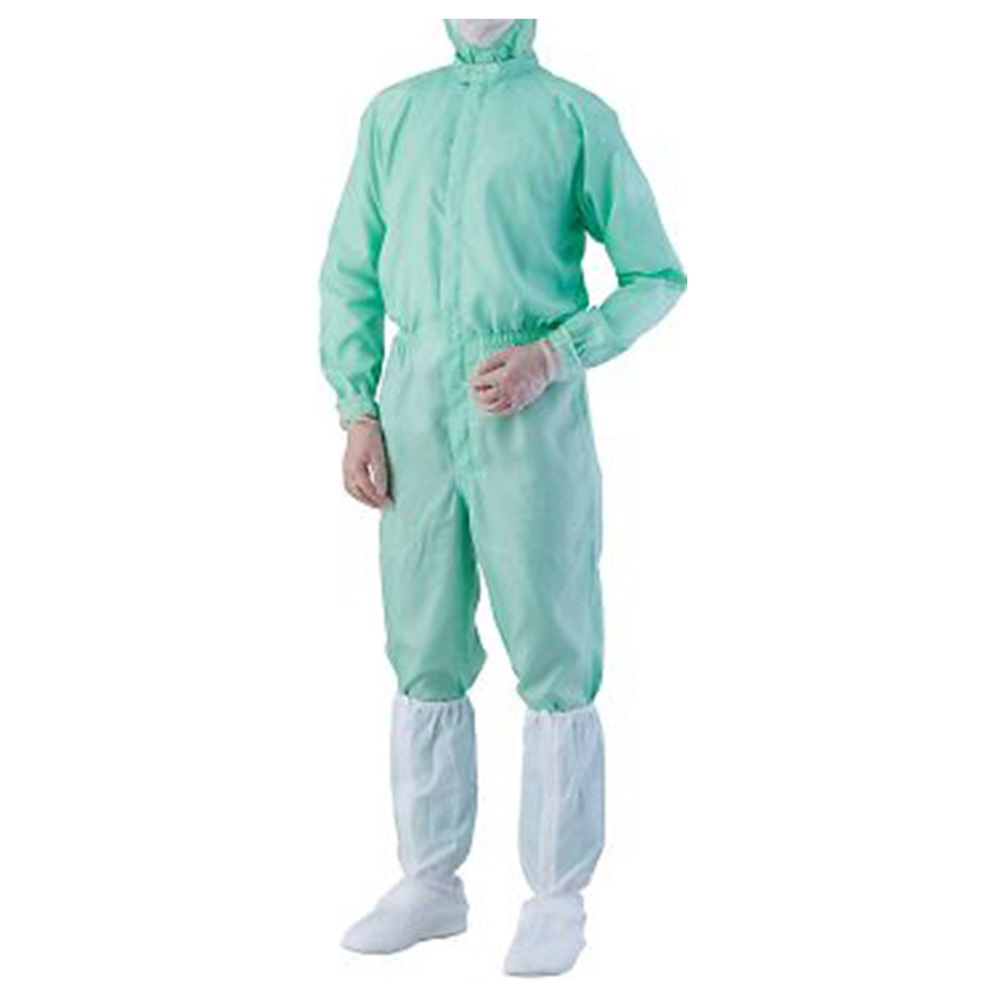 異物混入対策ツナギ服 AS1401（ICタグ対応） グリーン M