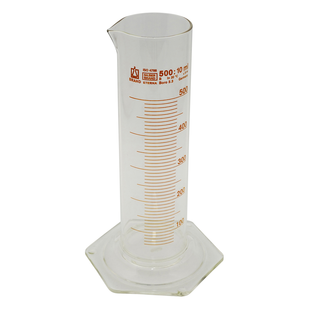 メスシリンダー（太型） 500mL 42054