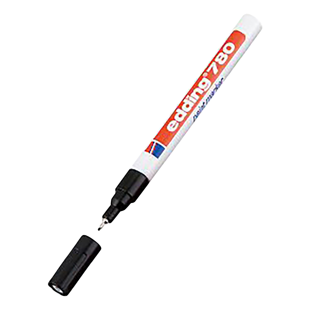 ペイントマーカー（耐熱・耐アルコール） φ0.8mm 黒 4-780001