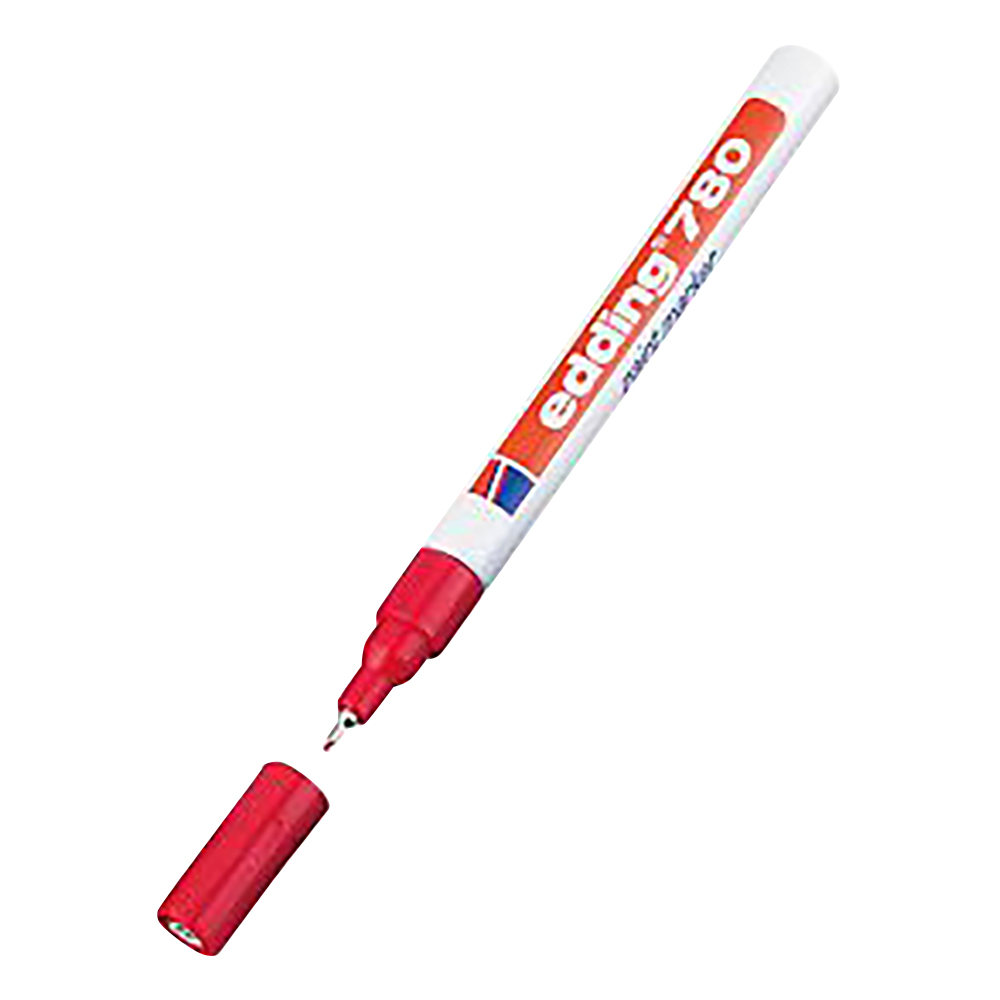 ペイントマーカー（耐熱・耐アルコール） φ0.8mm 赤 4-780002