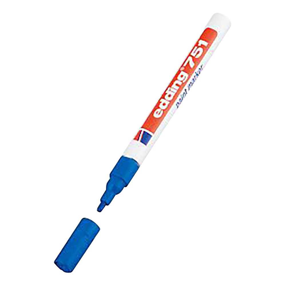 ペイントマーカー（耐熱・耐アルコール） φ1～2mm 青 4-751003