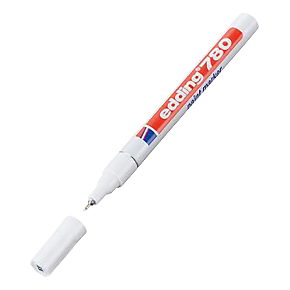 ペイントマーカー（耐熱・耐アセトン） φ0.8mm 白 4-780049