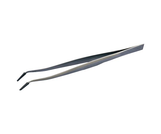 【純水洗浄】先端ゴムキャップ付ピンセット TB-160 先曲り 160×10mm